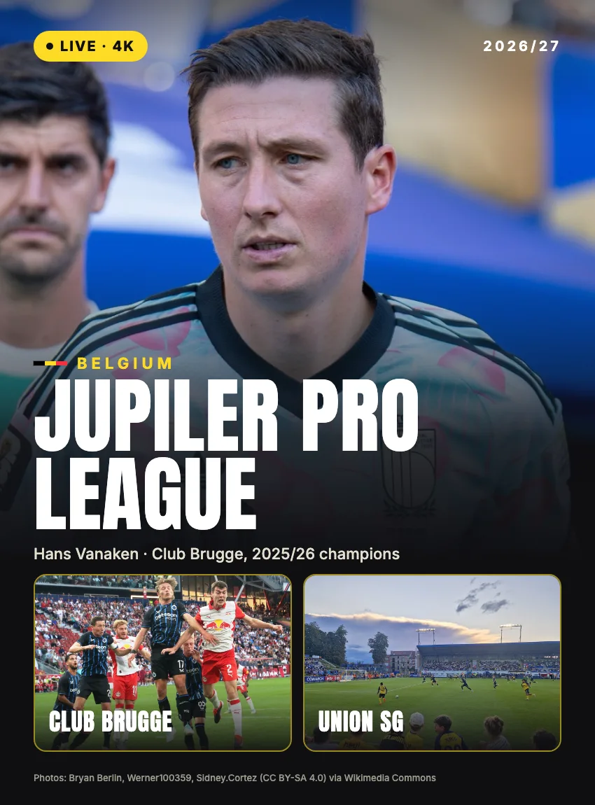 Jupiler Pro League 2026/27 live: Vanaken en Club Brugge